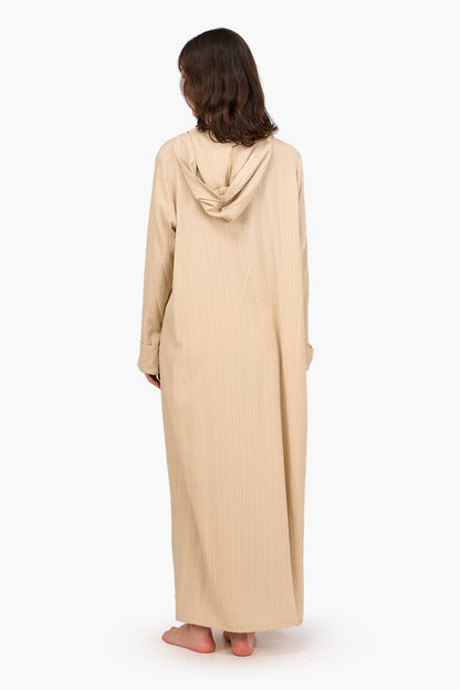 Self Pattern Hooded Dress