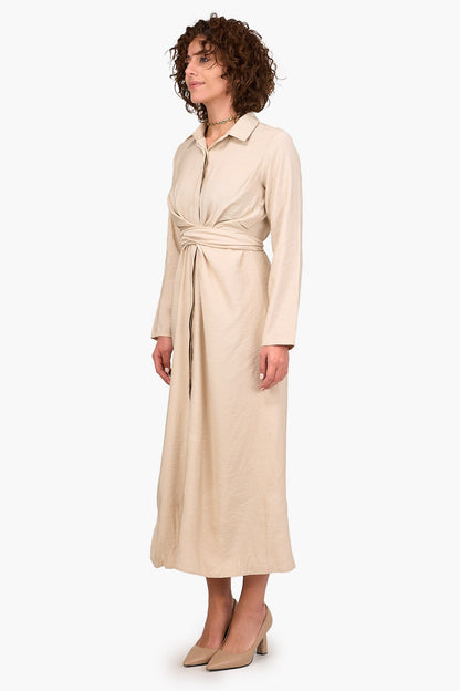 Shirt Dress with Tie Belt