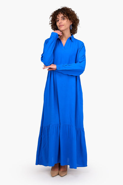 Buttoned Cuffs Dress