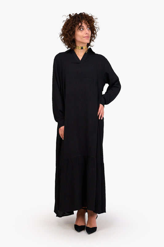 Buttoned Cuffs Dress