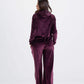 Carina Velvet Hooded Pyjama Set