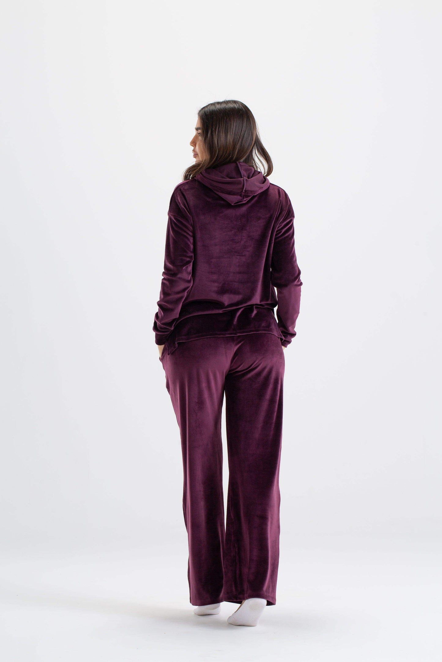 Carina Velvet Hooded Pyjama Set