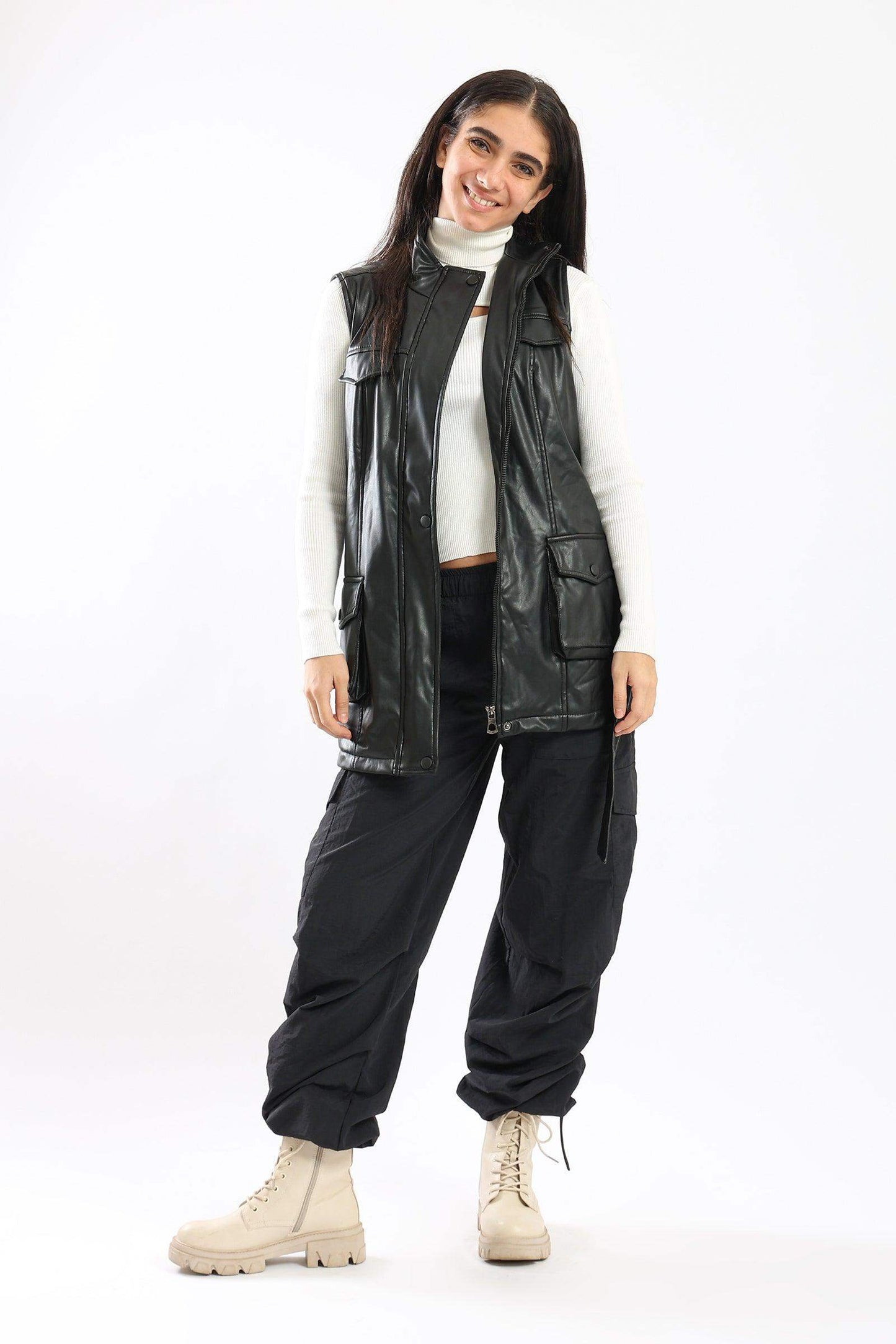 Carina Zipper Closure Vest Jacket